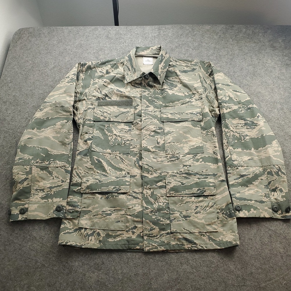 US Air Force ABU Digital Camo Tiger Stripe Field Coat Mens 34R Utility Ripstop